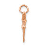 Lex & Lu 14k Rose Gold Polished 3-D Ballerina Charm - 2 - Lex & Lu