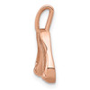 Lex & Lu 14k Rose Gold Solid Polished 3-DiMen'sional Ballet Slippers Charm - 2 - Lex & Lu