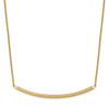 Lex & Lu 14k Yellow Gold Polished D/C Necklace LALLF582-16 - Lex & Lu