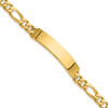 Lex & Lu 14k Yellow Gold Figaro ID Bracelet LAL78972 - Lex & Lu