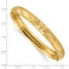 Lex & Lu 14k Yellow Gold 5/16 Laser-cut Bangle Bracelet - 3 - Lex & Lu