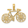 Lex & Lu 14k Yellow Gold Polished Bicycle Charm - Lex & Lu
