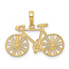 Lex & Lu 14k Yellow Gold Polished Bicycle Charm - 3 - Lex & Lu
