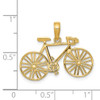 Lex & Lu 14k Yellow Gold Polished Bicycle Charm - 4 - Lex & Lu