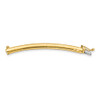 Lex & Lu 14k Yellow Gold 4mm Lightweight Omega extender for Necklace - Lex & Lu