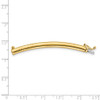 Lex & Lu 14k Yellow Gold 4mm Omega extender for Necklace - 2 - Lex & Lu