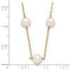 Lex & Lu 14k Yellow Gold 5.5-6.5mm FW Cultured Pearl Necklace - 5 - Lex & Lu