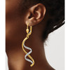 Lex & Lu 14k Two-tone Gold Spiral Leverback Earrings - 3 - Lex & Lu