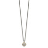 Lex & Lu 14k Yellow Gold w/Sterling Silver Two-tone w/Diamond Necklace LAL79616 - 2 - Lex & Lu