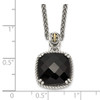 Lex & Lu 14k Yellow Gold w/Sterling Silver Two-tone w/Onyx Necklace - 3 - Lex & Lu