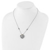 Lex & Lu 14k Yellow Gold w/Sterling Silver Diamond Vintage Heart Necklace - 4 - Lex & Lu