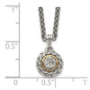 Lex & Lu 14k Yellow Gold w/Sterling Silver Two-tone w/Diamond Pendant - 3 - Lex & Lu