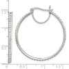 Lex & Lu Sterling Silver White Crystals Hoop Earrings LAL8017 - 4 - Lex & Lu