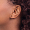 Lex & Lu Sterling Silver 6-7mm Brown FWC Button Pearl Stud Earrings - 3 - Lex & Lu