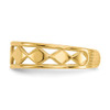 Lex & Lu 14k Yellow Gold Diamond Shapes Toe Ring LAL80236 - 4 - Lex & Lu