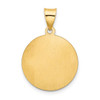 Lex & Lu 14k Yellow Gold Confirmation Medal Round Pendant - 3 - Lex & Lu