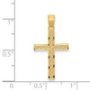 Lex & Lu 14k Yellow Gold Filigree Cross Pendant - 4 - Lex & Lu