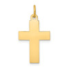 Lex & Lu 14k Yellow Gold Polished Cross Pendant LAL80313 - Lex & Lu