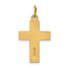 Lex & Lu 14k Yellow Gold Polished Cross Pendant LAL80313 - 4 - Lex & Lu