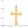 Lex & Lu 14k Yellow Gold Cross Charm LAL80317 - 4 - Lex & Lu