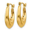 Lex & Lu 14k Yellow Gold Polished Hoop Earrings LAL80371 - 2 - Lex & Lu