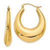 Lex & Lu 14k Yellow Gold Polished Hoop Earrings LAL80373 - Lex & Lu