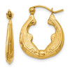 Lex & Lu 14k Yellow Gold Dolphin Hoop Earrings - Lex & Lu