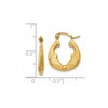 Lex & Lu 14k Yellow Gold Dolphin Hoop Earrings - 4 - Lex & Lu