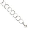 Lex & Lu Sterling Silver Circle Bracelet 7.5'' - Lex & Lu