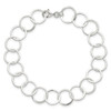 Lex & Lu Sterling Silver Circle Bracelet 7.5'' - 4 - Lex & Lu