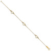 Lex & Lu 14k Yellow Gold Fancy Heart Bracelet 7.25'' - 2 - Lex & Lu