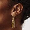 Lex & Lu 14k Yellow Gold Bead Chain Earrings - 3 - Lex & Lu