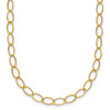 Lex & Lu 14k Yellow Gold Oval Link Necklace LAL80945 - Lex & Lu