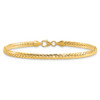 Lex & Lu 14k Yellow Gold Polished 7'' Fancy Link Bracelet - 4 - Lex & Lu