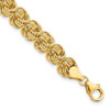 Lex & Lu 14k Yellow Gold Polished 7.5'' Circle Fancy Link Bracelet - Lex & Lu