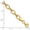 Lex & Lu 14k Yellow Gold D/C Fancy Link Bracelet 7'' - 3 - Lex & Lu