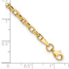 Lex & Lu 14k Yellow Gold Fancy Link Bracelet LAL81209 - 3 - Lex & Lu