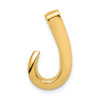 Lex & Lu 14k Yellow Gold Fits up to 4mm Omega, 6mm Reversible, Omega Slide LAL81216 - Lex & Lu