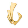 Lex & Lu 14k Yellow Gold Omega Slide LAL81219 - Lex & Lu