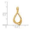 Lex & Lu 14k Yellow Gold Fits up to 4mm Omega, 6mm Reversible, Omega Slide LAL81254 - 4 - Lex & Lu