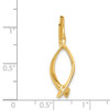 Lex & Lu 14k Yellow Gold Chain Slide LAL81256 - 4 - Lex & Lu