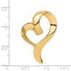 Lex & Lu 14k Yellow Gold Heart Slide LAL81268 - 3 - Lex & Lu