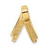 Lex & Lu 14k Yellow Gold Fits up to 5mm Omega, 6mm Reversible, Omega Slide LAL81283 - 3 - Lex & Lu