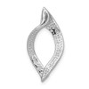 Lex & Lu 14k White Gold Fits up to 4mm Omega, 6mm Reversible, Omega Slide LAL81305 - 4 - Lex & Lu