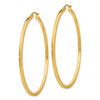 Lex & Lu 14k Yellow Gold 2mm Square Tube Hoop Earrings LAL81377 - 2 - Lex & Lu