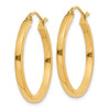 Lex & Lu 14k Yellow Gold 2mm Square Tube Hoop Earrings LAL81380 - 2 - Lex & Lu