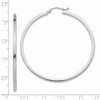 Lex & Lu 14k White Gold 2mm Square Tube Hoops LAL81384 - 4 - Lex & Lu