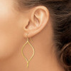 Lex & Lu 14k Yellow Gold Swirl Drop Earrings - 3 - Lex & Lu