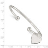 Lex & Lu Sterling Silver 3mm Heart Bangle Bracelet - 3 - Lex & Lu
