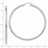 Lex & Lu 14k White Gold Hoop Earrings LAL81491 - 4 - Lex & Lu